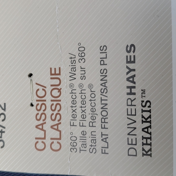 TWO New Pairs Denver Hayes Men's Navy Khakis - Picture 5 of 9